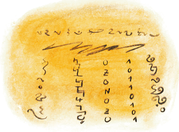 Wandmalerei: Wie wrdest Du diese Zeichen interpretieren?